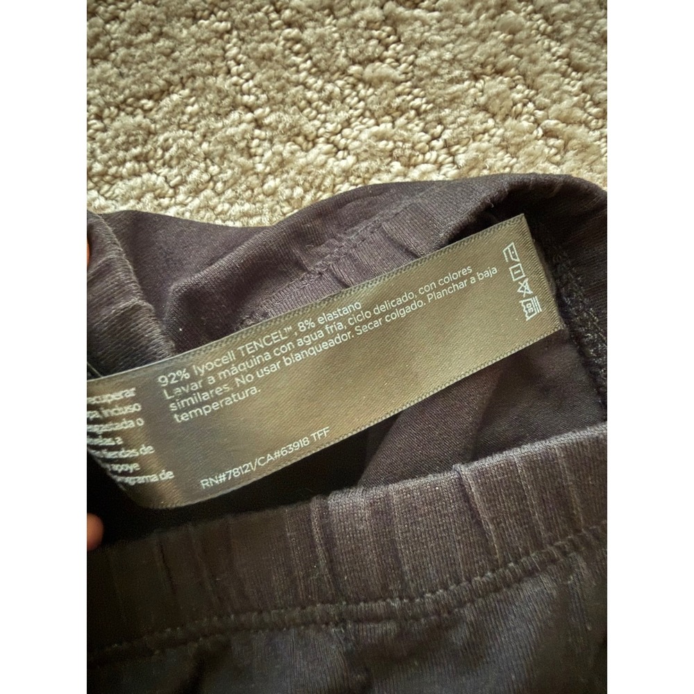 Eileen Fisher Leggings Women PS Black Excellent Tencel Lyocell Stretch Petite - Picture 4 of 5